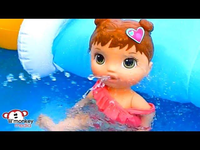  Baby Alive Pool Day! 