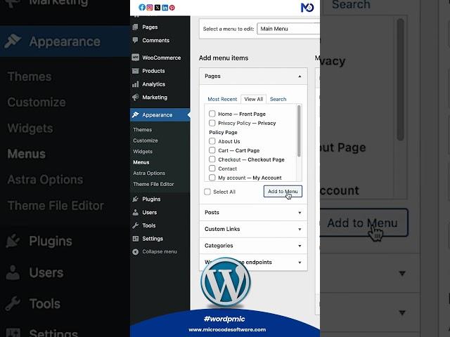 How to create  a navigation menu in WordPress #wordpresstutorial  #techzone #wordpress