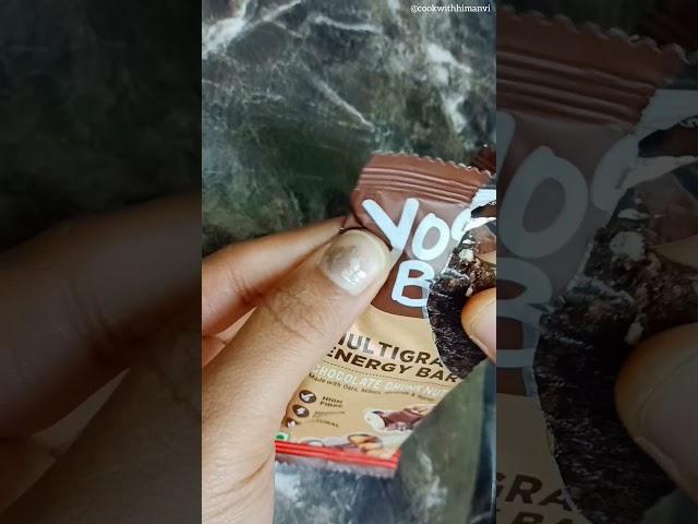 Yoga bar multigrain energy bar opening #shorts #chocolate #snacks #cookwithhimanvi #review