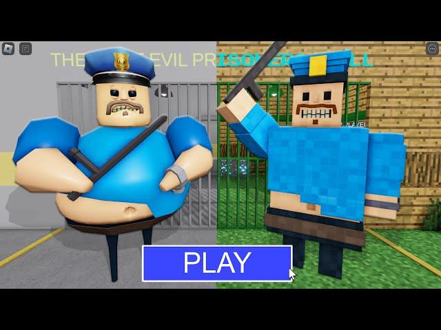 MINECRAFT BARRY Vs BARRY in BARRY'S PRISON RUN! New Scary Obby (#Roblox)