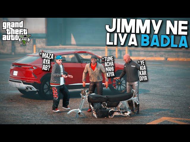 JIMMY DESTROYED CHACHA'S BIKE | HONDA CG 125 | GTA 5