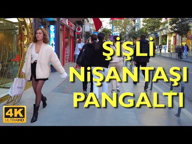 Istanbul Şişli Walking Tour 4K UHD 50fps | Sisli - Nisantasi - Tesvikiye - Pangaltı