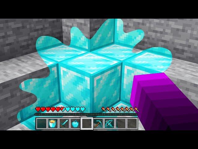 TOUT CE QUE JE TOUCHE se Transforme en DIAMANT sur Minecraft !