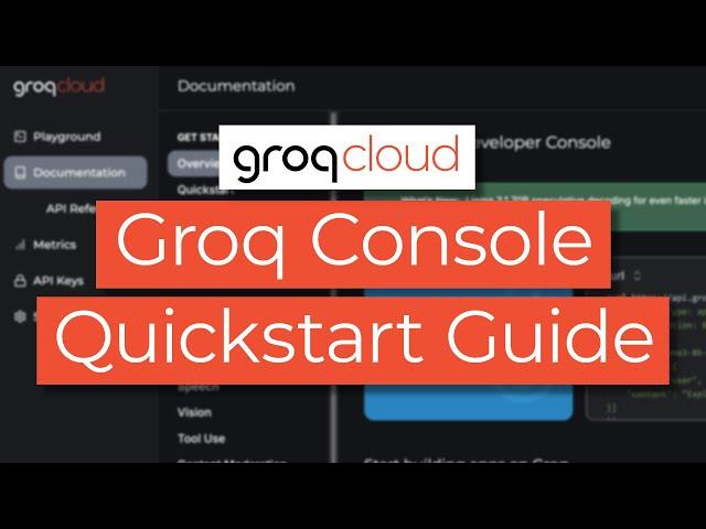 Welcome to the Groq Console - Getting Started