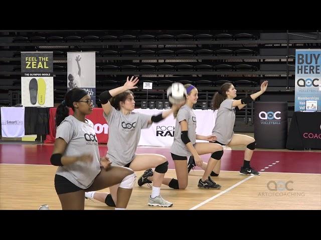 Serving progression drill--tossing in front of serving shoulder