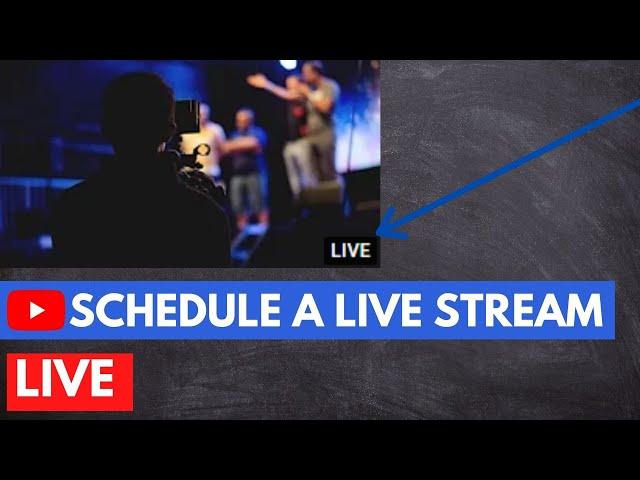 How to Schedule a Live Stream on YouTube | YouTube Studio