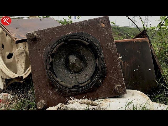 Restoration old broken abandoned speakers –Restore and reuse old subwoofers