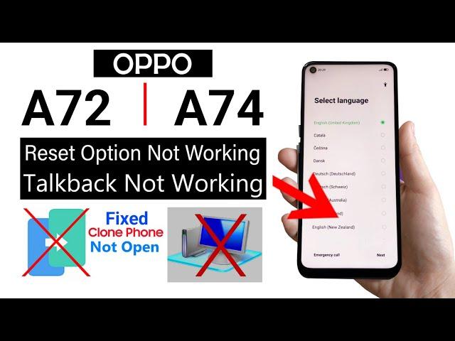 Oppo A72/A74 FRP Bypass  2023 Latest Security Update(without computer)