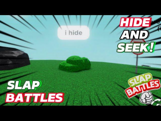 Slap Battles Hide And Seek With The NEW Prop Glove!