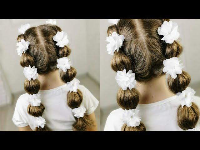 Spring hairstyle for girls in 30 seconds! Gentle and airy!