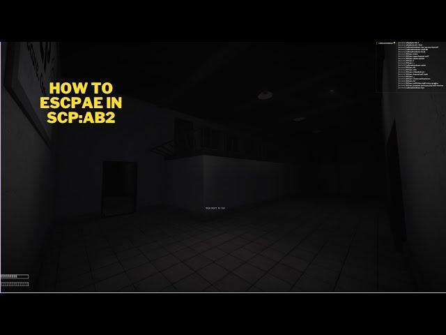 How to escape in SCP: ANOMALY BREACH 2 (BETA)