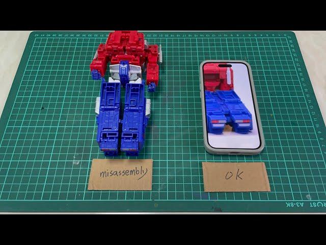 Fix Transformers SS86-31 Optimus Prime suffered from misassembly on the heels/truck tail lights