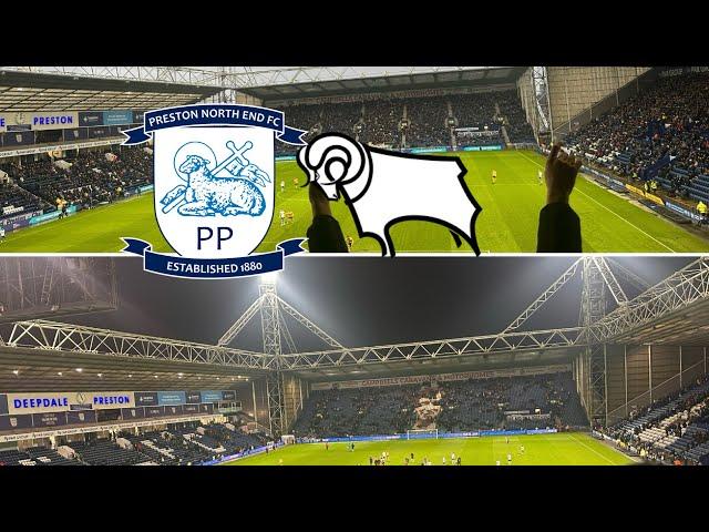 A point on the road! Ft spudbros! Preston vs Derby County vlog