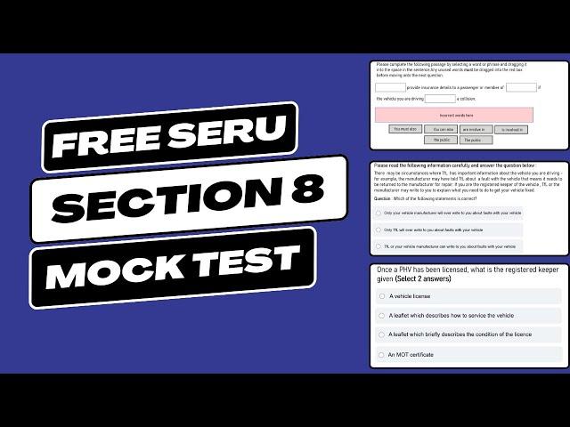 TFL SERU Section 8 - Free Mock Test - Being Aware of Equality and Disability