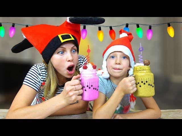 НОВОГОДНИЙ КОКТЕЙЛЬ ЧЕЛЛЕНДЖ У Кого Вкуснее и Красивее? Milk Shake Challenge От Family Box