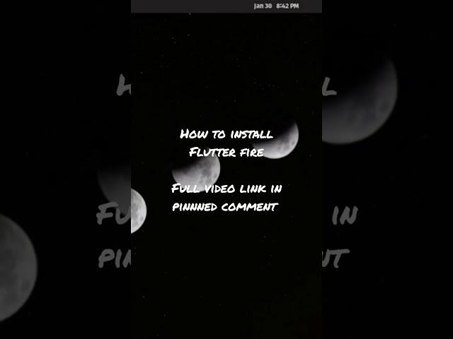How to install Flutter fire - 2023. #flutter #vikkybliz #firebase