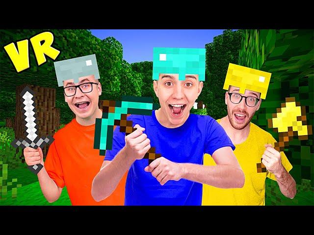 24 HOURS IN VR MINECRAFT CHALLENGE !