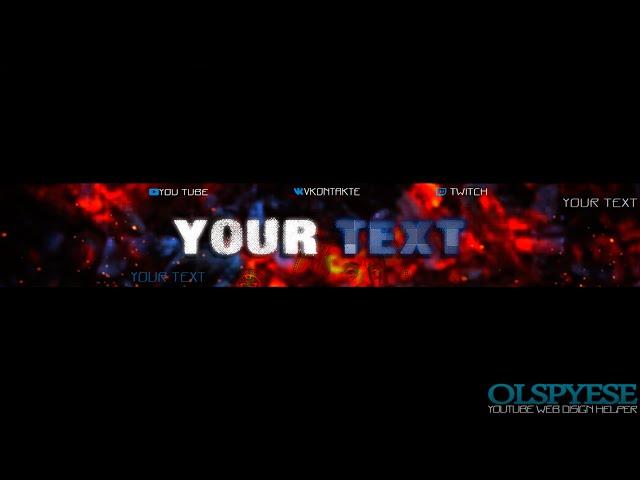 Youtube banner template by olspyese