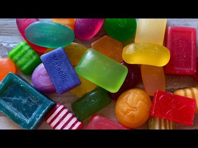 ASMR |  Cutting Glycerin Soap | Soap  Carving | Резка глицеринового мыла