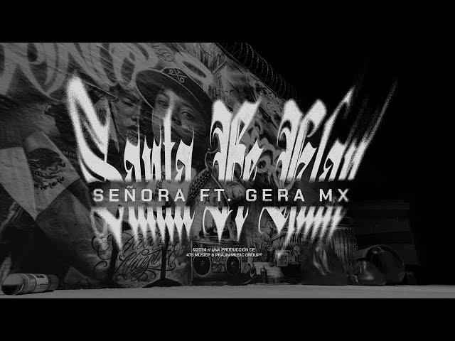 Santa Fe Klan, Gera MX - Señora (Lyric Video)