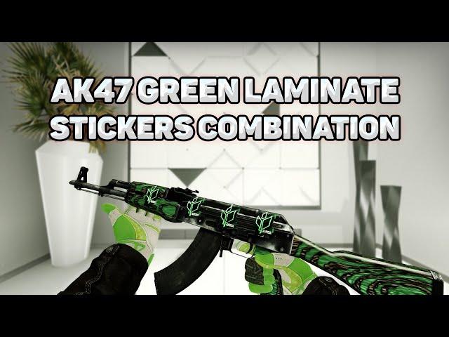 AK47 GREEN LAMINATE STICKER COMBINATIONS | CS:GO | CS GO