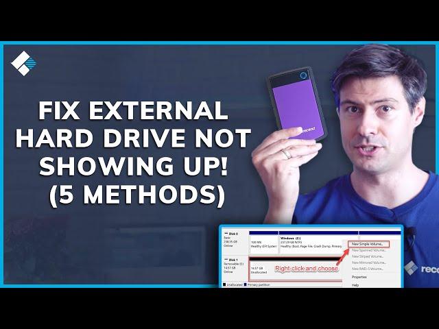 How to Fix External Hard Drive Not Showing Up