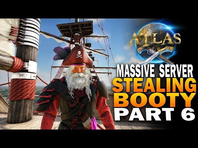 Stealing Booty & Exploring On The Galleon!  - Atlas Pirate MMO Gameplay E6 [Community Server]