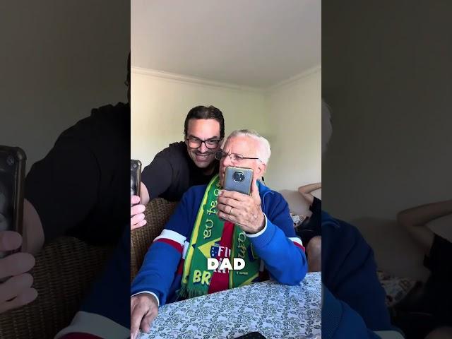Dad Had No Idea Who Was Behind Him @manu.arantex