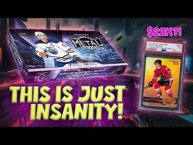 FINALLY A GOOD BOX! Opening 2023-24 Skybox Metal Universe Hockey Cards