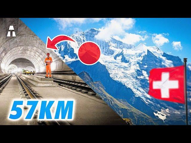 Der größte Eisenbahntunnel der Welt entsteht in der Schweiz