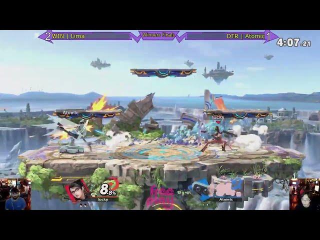 SSBU Singles Top 4 - Freaks @ Free Play Richardson 196 (ROB Bayonetta Mii Brawler Steve)