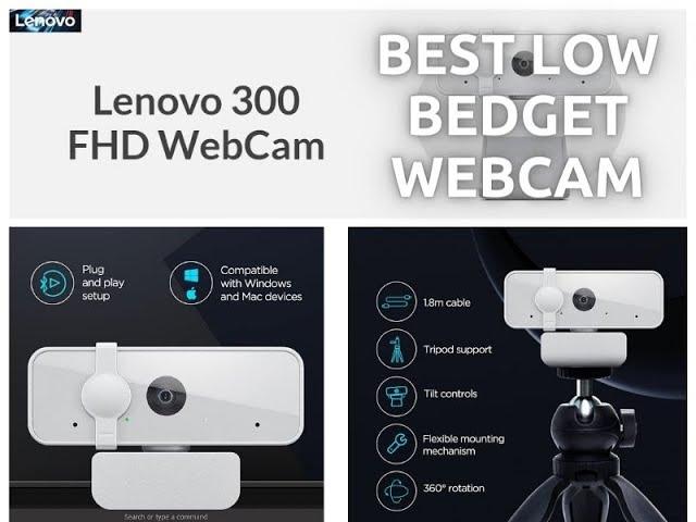 Lenovo 300 FHD WebCam -UNBOXING AND LIVE REVIEWS RESULT ! LOW BUDGET WEB CAMERA OBS STUDIO SUPPORT !