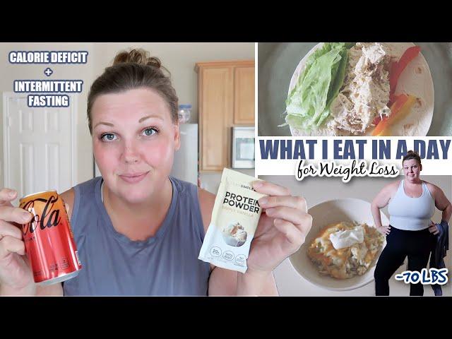 What I Eat In A Day for WEIGHT LOSS | Calorie Deficit + IF | EASY RECIPES and SNACKS for Weight Loss
