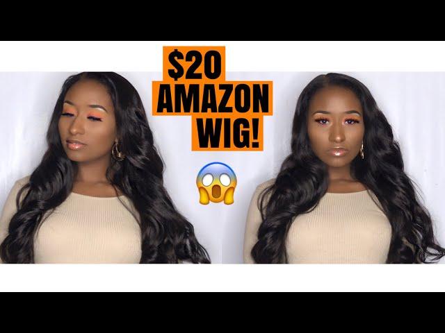 $20 Amazon wig| K'ryssma Dark Brown Synthetic Wig| THE NOEL EFFECT