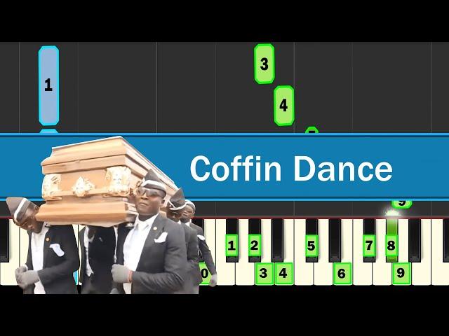 Coffin Dance | Мем танец негров с гробом | Обучение на пианино