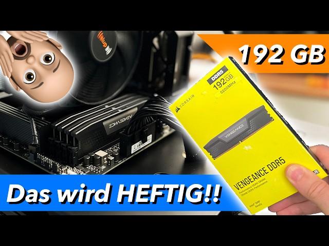 WAHNSINN  192 GB DDR5 RAM vs. RYZEN 7950x wird es laufen? ASUS Creator ProArt x670e WiFi