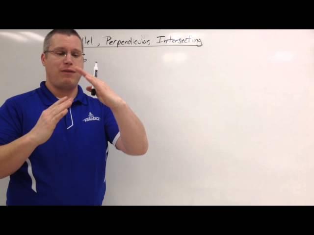 Parallel Perpendicular and Intersecting Lines
