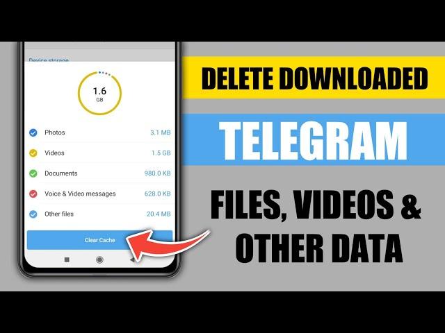 Delete Downloaded Telegram Videos, Files and Other Data in one click