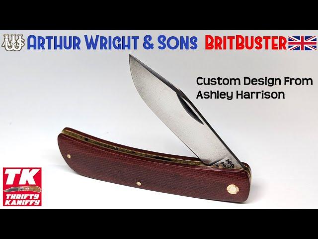 Ashley Harrison Custom Sodbuster "BritBuster" Pocket Knife