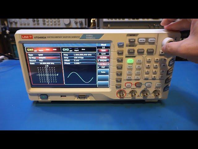 UNI-T UTG4082A 16 Bits 80 MHz Arbitrary Waveform Generator Unboxing