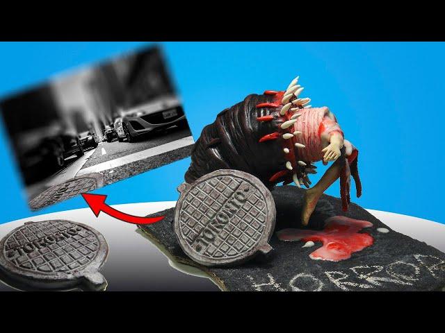 Manhole the Eater  Who ate Manhole Devourer in Toronto?  Sculpting new eater from plasticine