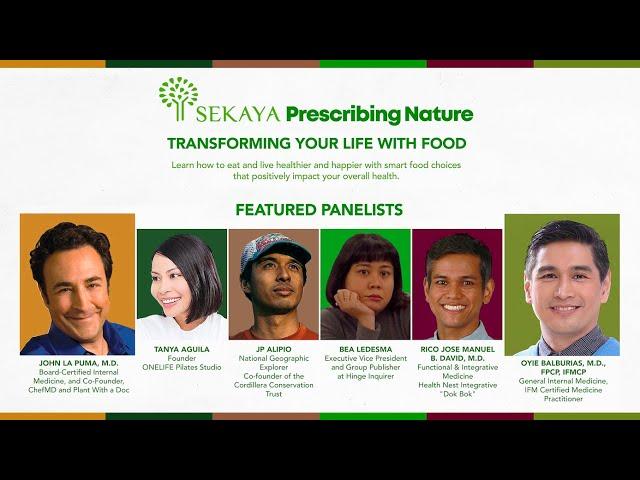 Sekaya Prescribing Nature Series: Transforming your Life with Food