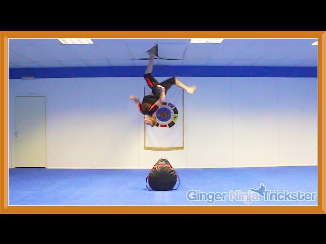 GNT Flip Kicks the Ceiling Ginger Ninja Trickster