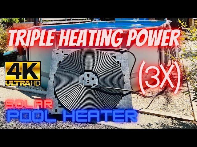 Solar Heater For Pool - DIY Water Heater (3X) Triple Heating Power How To And Setup