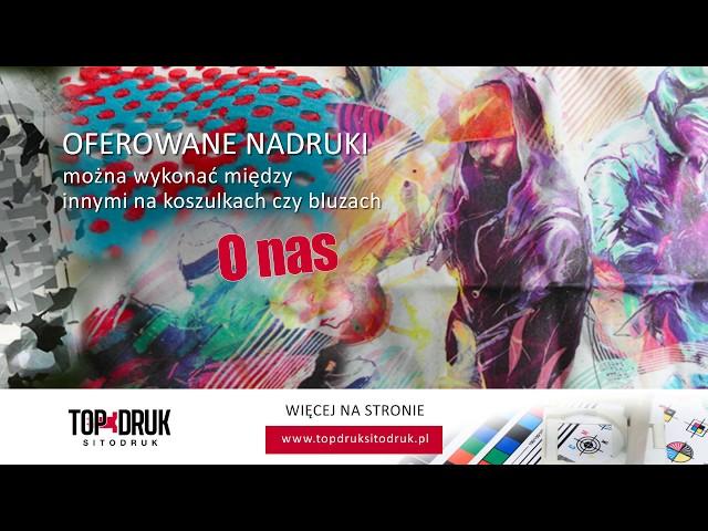 Drukarnia sitodrukowa nadruki na tkaninach Warszawa Top-Druk