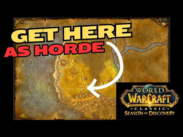 The BEST Way to Get to the Deadmines & Duskwood for HORDE Players in WoW Classic Season of Discovery