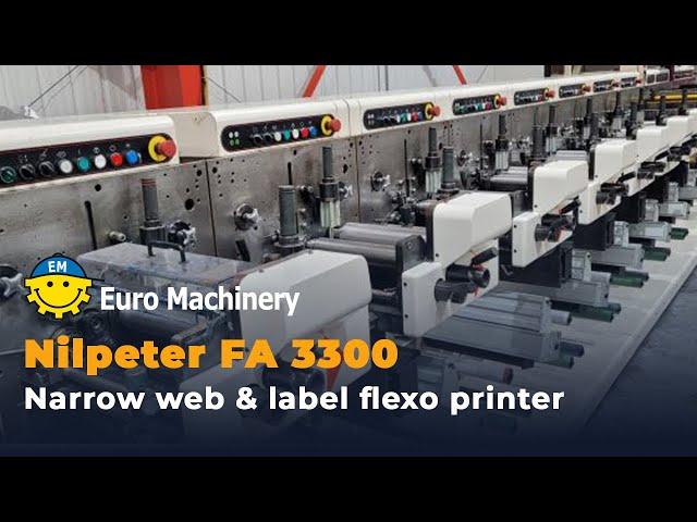 NILPETER FA 3300 | Narrow web & label flexo printer