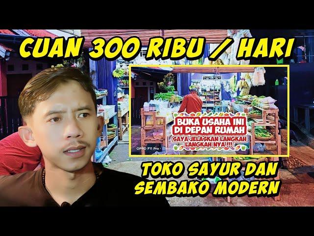 JUALAN SAYURAN DI DEPAN RUMAH | LANGKAH LANGKAH MEMULAI MEMBUKA USAHA WARUNG SAYUR DAN SEMBAKO