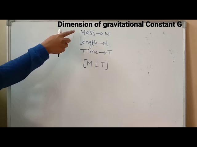 Dimension  of gravitational  constant  G// Dimension  analysis //class 11 //class 12