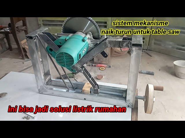 table saw dari Circular saw. buat dan rakit sendiri table saw.